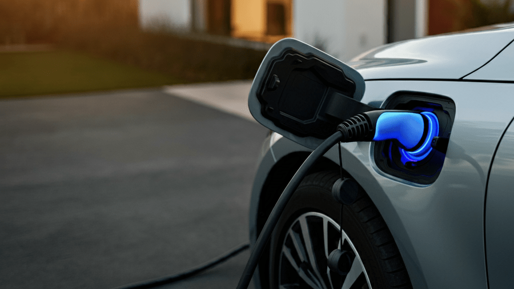 Electric car charging at home