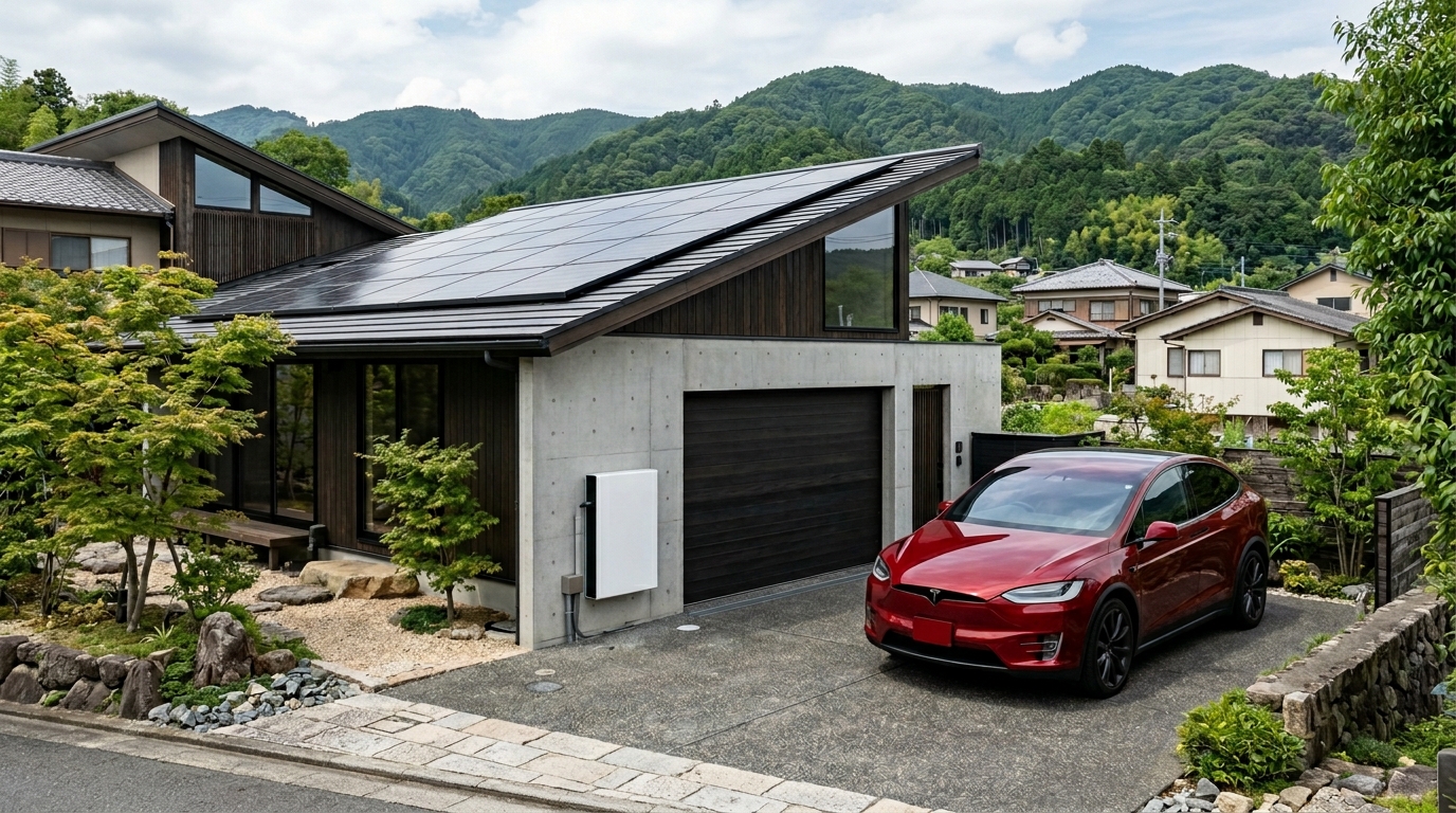 太陽光発電とテスラと蓄電池